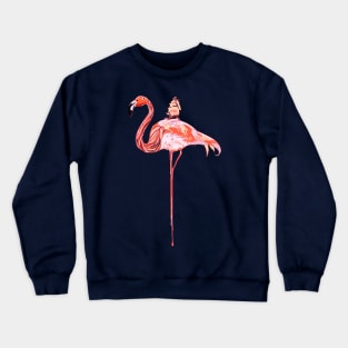 Flamingo & Sea Crewneck Sweatshirt